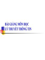 slide bài giảng lý thuyết thông tin chương 6 bùi văn thành mã vòng