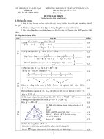 HD cham Toan 12 KSCL 2011-2012