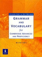 Vocabularyfor cambridge advancedand proficiency  Ngữ pháp tiếng Anh nâng  cao cho người thành thạo