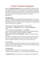 sơ lược về computer management