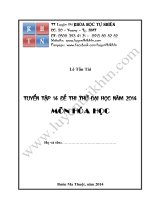 Tuyển tập 14 đề thi thử Đại Học môn Hóa Học