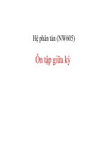 Ôn tập giữa kỳ về hệ phân tán (NW605)