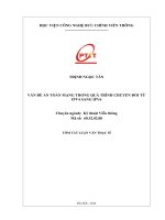 VẤN ĐỀ AN TOÀN MẠNG TRONG QUÁ TRÌNH CHUYỂN ĐỔI TỪ  IPV4 SANG IPV6