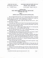 Hướng dẫn số 18- SGD Trà Vinh - HD thực hiện chuyên môn - NH 2011 - 2012