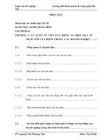 một số giải pháp nâng cao hiệu quả sử dụng vốn lưu động tại công ty cổ phần đầu tư đô thị khu công nghiệp sông đà 7