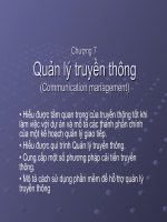 slike quản lý dự án phần mềm chương 7 quản lý truyền thông