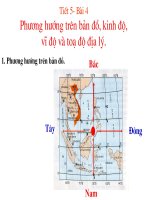 Bai 4 phuong huong tren ban do