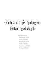 slike thuyết trình báo cáo môn trí tuê nhân tạo  sử dụng giải thuật di truyền để giải bài toán người du lịch