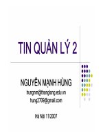 Giáo trình tin quản lý