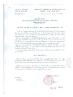 QĐ công nhận thư viện trường học .