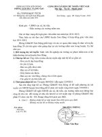 Thông báo xét tuyển GVMN hợp đồng năm 2011