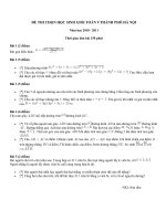 Đề thi HSG môn Toán 9-tham khảo