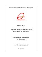 SCHEDULING VÀ THÍCH ỨNG ĐƯỜNG TRUYỀN TRONG THÔNG TIN DI ĐỘNG LTE