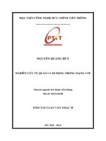 NGHIÊN CỨU VỀ QUẢN LÝ DI ĐỘNG TRONG MẠNG LTE