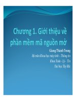 giới thiệu phần mềm mã nguồn mở