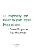 An overview of computers and programming language