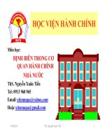 BÀI GIẢNG ĐỊNH BIÊN TRONG CƠ CHẾ QUẢN LÝ NHÀ NƯỚC