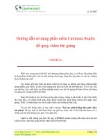 Hướng dẫn tạo video bài giảng