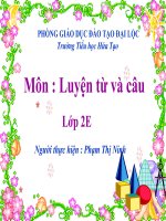 Luyện từ và câu L2-Tuần 3