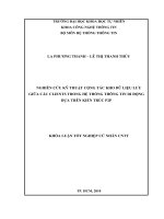 NGHIÊN CỨU KỸ THUẬT CỘNG TÁC KHO DỮ LIỆU LƯU GIỮA CÁC CLIENTS TRONG HỆ THỐNG THÔNG TIN DI ĐỘNG DỰA TRÊN KIẾN TRÚC P2P