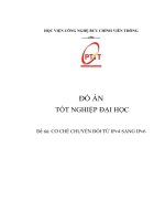 Đồ án tốt nghiệp đại học đề tài cơ chế chuyển đổi từ IPv4 sang IPv6