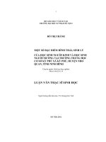 Một số đặc điểm hình thái, sinh lý của học sinh người Kinh và học sinh người Mường tại trường trung học cơ sở Kỳ Phú Xã Ký Phú, Huyện Nho Quan, Tỉnh Ninh Bình