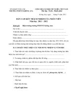 CAM KẾT CỦA NHÂN VIÊN