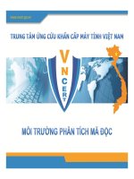 môi trường phân tích mã độc