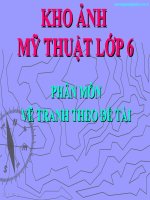 KHO ẢNH MT: CÁC BƯỚC VẼ TRANH