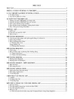 Tài liệu bài giảng về lập trình web