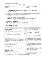 Giáo án Thể dục 6 Học Kì I