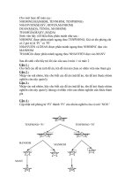 bài tập môn cơ sở dữ liệu phân tán