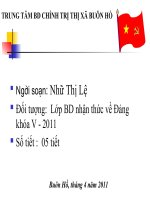Bài 3: nội dung cơ bản của Đièu lệ Đảng