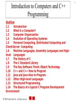 Introduction to computers and cplusplus programming