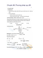 GIẢI BÀI TẬP THEO PP QUY ĐỔI