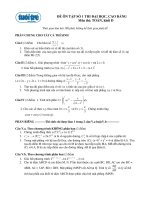 ĐỀ TOÁN THI ĐẠI HOC