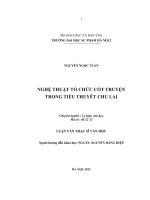 Nghệ thuật tổ chức cốt truyện trong tiểu thuyết Chu Lai