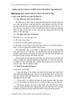 Thiết kế ma trận kiểm tra