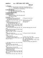 giao an lop1 tuan 4 co luyen