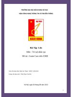 báo cáo môn trí tuê nhân tạo  dùng thuật toán minmax và cắt tỉa alpha beta xây dựng game karo