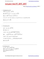 Giai 5 cau phuong trinh tren facebook