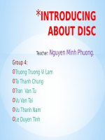 Báo cáo tiếng anh chuyên ngành CNTT: Compact Disc