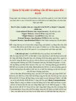 quản lý bộ nhớ và những vấn đề lien quan đến ram