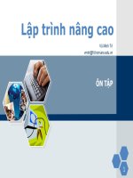 slide bài giảng lập trình nâng cao vu minh trí trắc nghiệm ôn tập