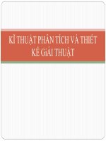 bài giảng kỹ thuật phân tích và thiết kế giải thuật