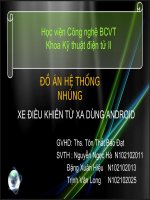 Đồ án hệ thống nhúng xe điều khiển từ xa dùng android