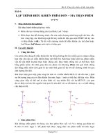 Công tắc nhấn và ma trận phím