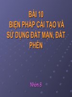 bài 10 - công nghệ 10