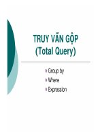 Tổng quan về truy vấn gộp