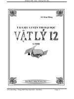TÀI LIỆU LUYỆN THI ĐẠI HỌC VẬT LÝ 12(TOÀN TẬP)
